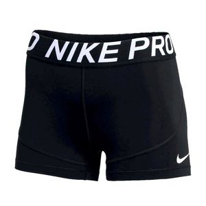 Nike Pro Women's 3" 
Black Nike Running shorts;